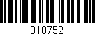 Código de barras (EAN, GTIN, SKU, ISBN): '818752'
