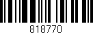 Código de barras (EAN, GTIN, SKU, ISBN): '818770'