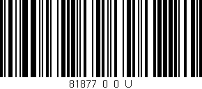 Código de barras (EAN, GTIN, SKU, ISBN): '81877_0_0_U'