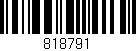 Código de barras (EAN, GTIN, SKU, ISBN): '818791'