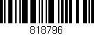 Código de barras (EAN, GTIN, SKU, ISBN): '818796'