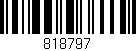 Código de barras (EAN, GTIN, SKU, ISBN): '818797'