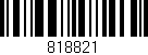 Código de barras (EAN, GTIN, SKU, ISBN): '818821'