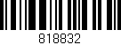 Código de barras (EAN, GTIN, SKU, ISBN): '818832'