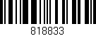 Código de barras (EAN, GTIN, SKU, ISBN): '818833'