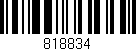 Código de barras (EAN, GTIN, SKU, ISBN): '818834'