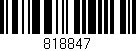 Código de barras (EAN, GTIN, SKU, ISBN): '818847'