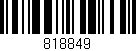 Código de barras (EAN, GTIN, SKU, ISBN): '818849'