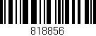 Código de barras (EAN, GTIN, SKU, ISBN): '818856'