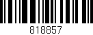 Código de barras (EAN, GTIN, SKU, ISBN): '818857'