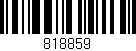 Código de barras (EAN, GTIN, SKU, ISBN): '818859'