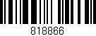 Código de barras (EAN, GTIN, SKU, ISBN): '818866'