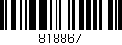 Código de barras (EAN, GTIN, SKU, ISBN): '818867'