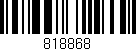 Código de barras (EAN, GTIN, SKU, ISBN): '818868'