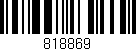 Código de barras (EAN, GTIN, SKU, ISBN): '818869'