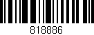 Código de barras (EAN, GTIN, SKU, ISBN): '818886'