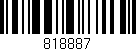Código de barras (EAN, GTIN, SKU, ISBN): '818887'