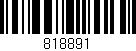 Código de barras (EAN, GTIN, SKU, ISBN): '818891'