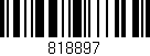 Código de barras (EAN, GTIN, SKU, ISBN): '818897'