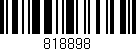 Código de barras (EAN, GTIN, SKU, ISBN): '818898'