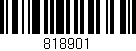 Código de barras (EAN, GTIN, SKU, ISBN): '818901'