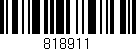 Código de barras (EAN, GTIN, SKU, ISBN): '818911'