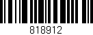 Código de barras (EAN, GTIN, SKU, ISBN): '818912'