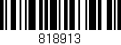 Código de barras (EAN, GTIN, SKU, ISBN): '818913'