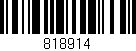 Código de barras (EAN, GTIN, SKU, ISBN): '818914'