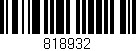 Código de barras (EAN, GTIN, SKU, ISBN): '818932'
