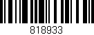Código de barras (EAN, GTIN, SKU, ISBN): '818933'