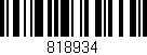 Código de barras (EAN, GTIN, SKU, ISBN): '818934'