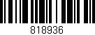 Código de barras (EAN, GTIN, SKU, ISBN): '818936'