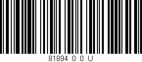 Código de barras (EAN, GTIN, SKU, ISBN): '81894_0_0_U'