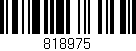 Código de barras (EAN, GTIN, SKU, ISBN): '818975'