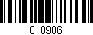 Código de barras (EAN, GTIN, SKU, ISBN): '818986'