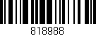 Código de barras (EAN, GTIN, SKU, ISBN): '818988'