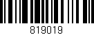 Código de barras (EAN, GTIN, SKU, ISBN): '819019'