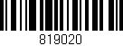 Código de barras (EAN, GTIN, SKU, ISBN): '819020'