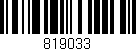 Código de barras (EAN, GTIN, SKU, ISBN): '819033'