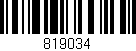 Código de barras (EAN, GTIN, SKU, ISBN): '819034'