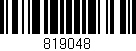 Código de barras (EAN, GTIN, SKU, ISBN): '819048'