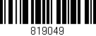 Código de barras (EAN, GTIN, SKU, ISBN): '819049'