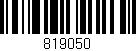 Código de barras (EAN, GTIN, SKU, ISBN): '819050'