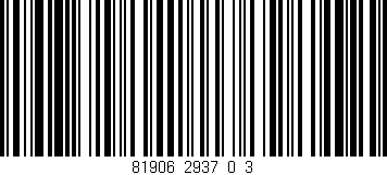 Código de barras (EAN, GTIN, SKU, ISBN): '81906_2937_0_3'
