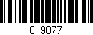Código de barras (EAN, GTIN, SKU, ISBN): '819077'