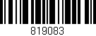 Código de barras (EAN, GTIN, SKU, ISBN): '819083'