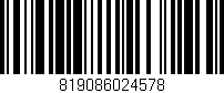 Código de barras (EAN, GTIN, SKU, ISBN): '819086024578'