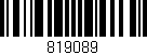 Código de barras (EAN, GTIN, SKU, ISBN): '819089'