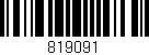Código de barras (EAN, GTIN, SKU, ISBN): '819091'